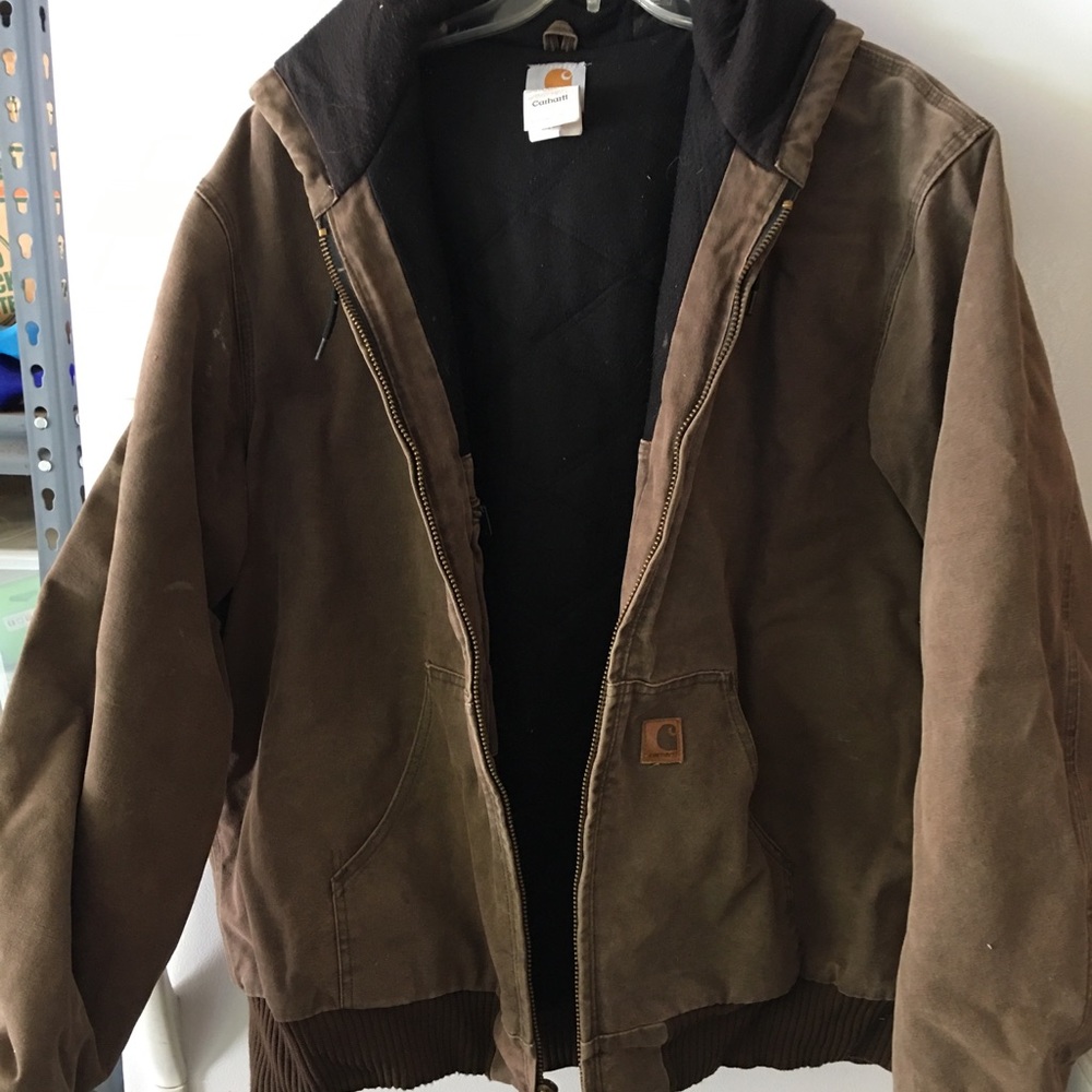 Carhartt Men's Sandstone Jacket Quilted Lined 2XL